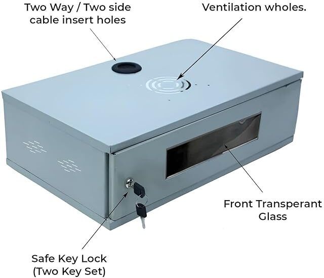 glonet GN-DVR--2U-3535-GY-U 2 Ports 1000 Mbps Unmanaged Network Switch