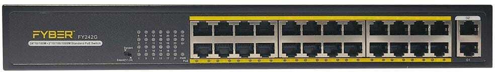 FYBER 24 PORT POE SWITCH(10/100)+2(10/100/1000) 24 Ports 100 Mbps Smart Network Switch-image-49
