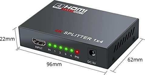 MAZRA Hdmi splitter 4 port 0 Ports 100 Mbps Network Switch-image-21