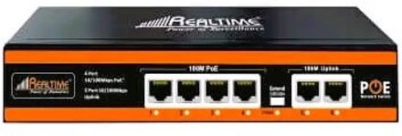 Realtime 4 Port PoE Switch 10/100 Mbps Metal Network Switch for CCTV, IP Camera & NVR 4 Ports 100 Mbps Smart Network Switch-image-14