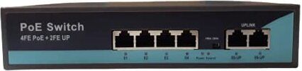 RAMEX 4-Port PoE, 10/100Mbps, 2 Uplinks, 65W, Realtek, Metal Shielded 4 Ports 100 Mbps Network Switch-image-30