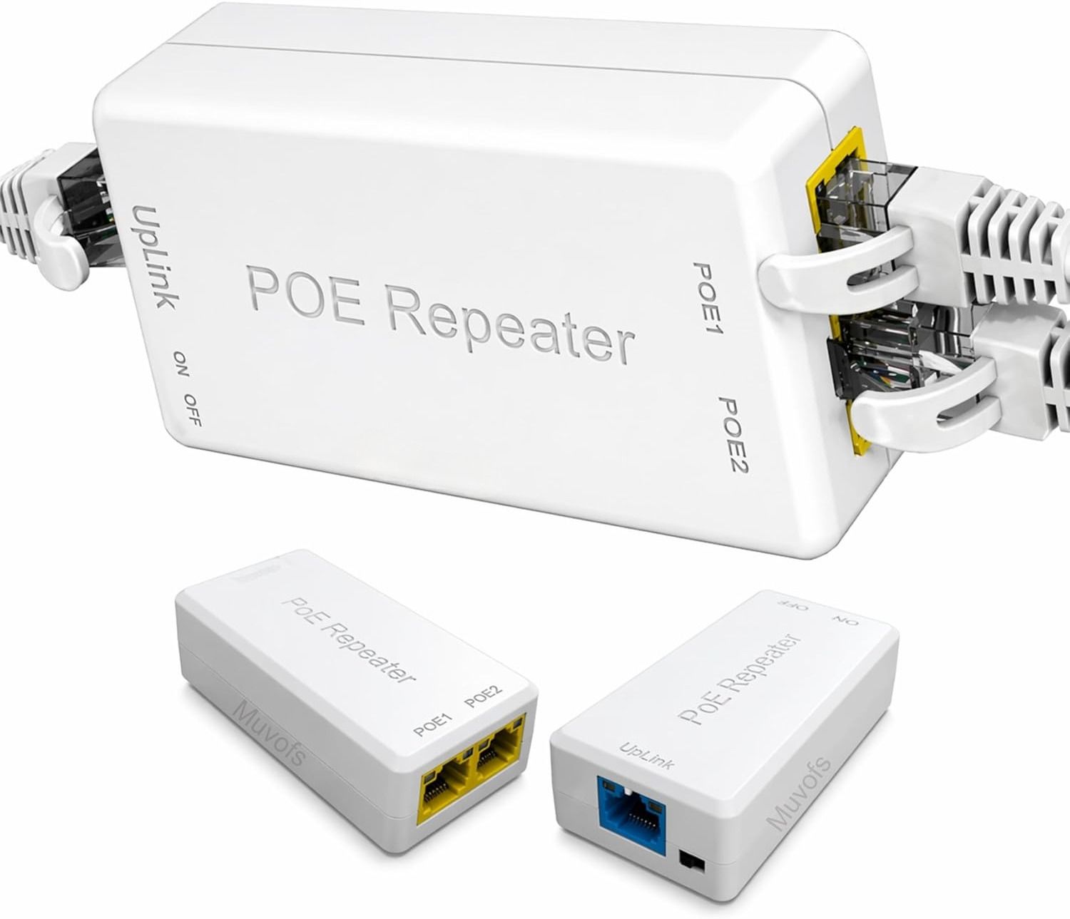 ELECTRO WOLF PoE Extend Switch Repeater 100M, Plug & Play, Cascade 2-3 Times, No Power Needed 2 Ports 1000 Mbps Unmanaged Network Switch-image-46