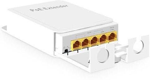 Quantyra POE Repeater 10/100Mbps 1 Input 4 Output POE Extender for 4 Cameras up to 100M 4 Ports 100 Mbps Smart Network Switch-image-36