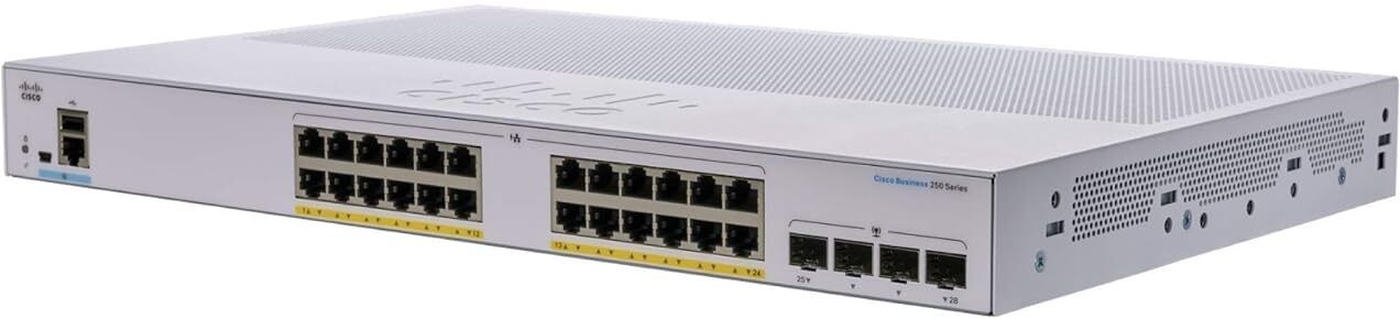 CISCO Business CBS250-24P-4G Smart Switch | 24 Port GE | PoE | 4x1G SFP 24 Ports 1000 Mbps Network Switch-picture-23