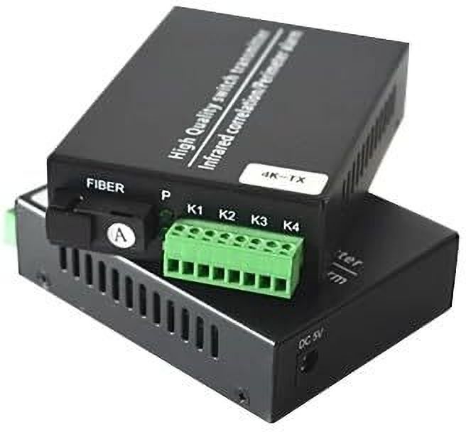 RAMEX 4CH Dry Contact Closure to Fiber Media Converter 20KM for Alarm Systems 1 Ports 1000 Mbps Network Switch-image-35