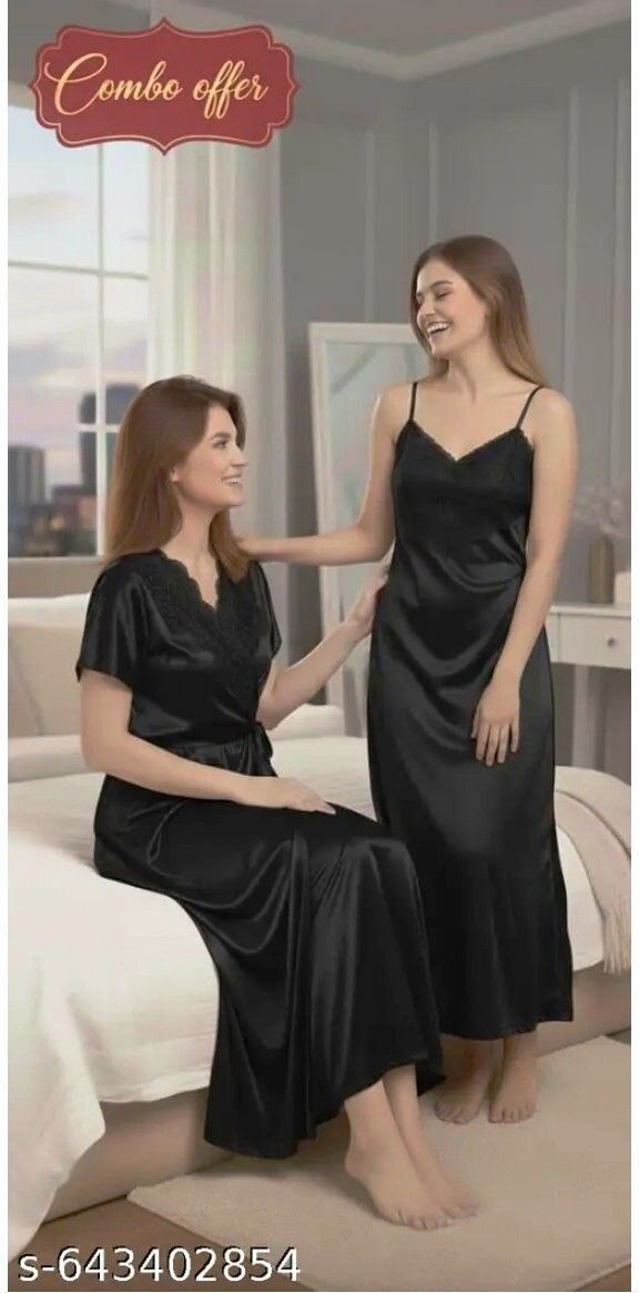 maurya Pack of 2 Women Nighty-picture-14