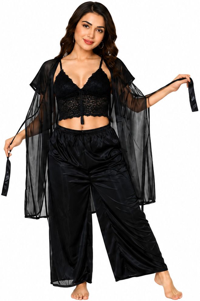 drishti enterprises Pack of 3 Women Nighty-picture-12