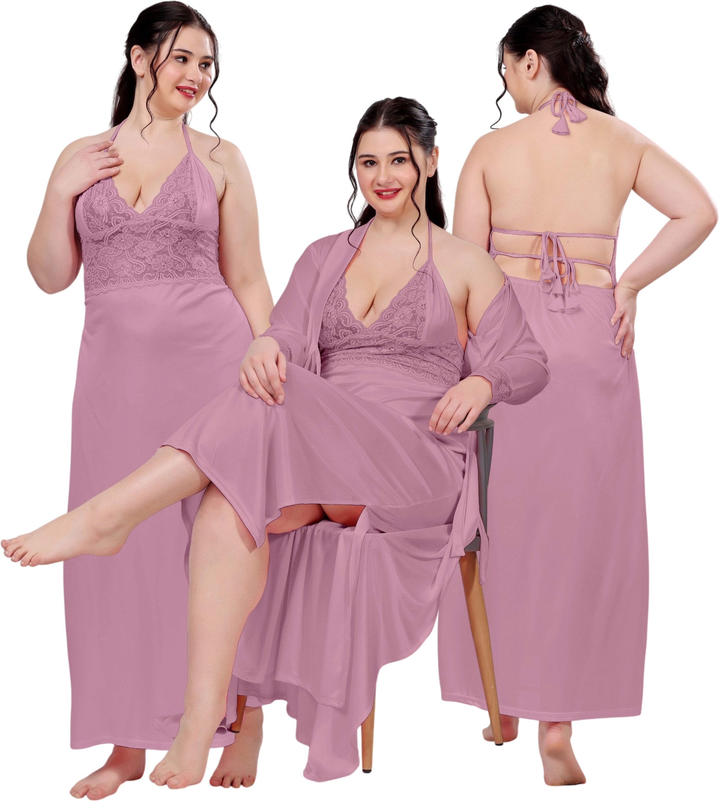 anna textiles Pack of 2 Women Nighty-picture-26