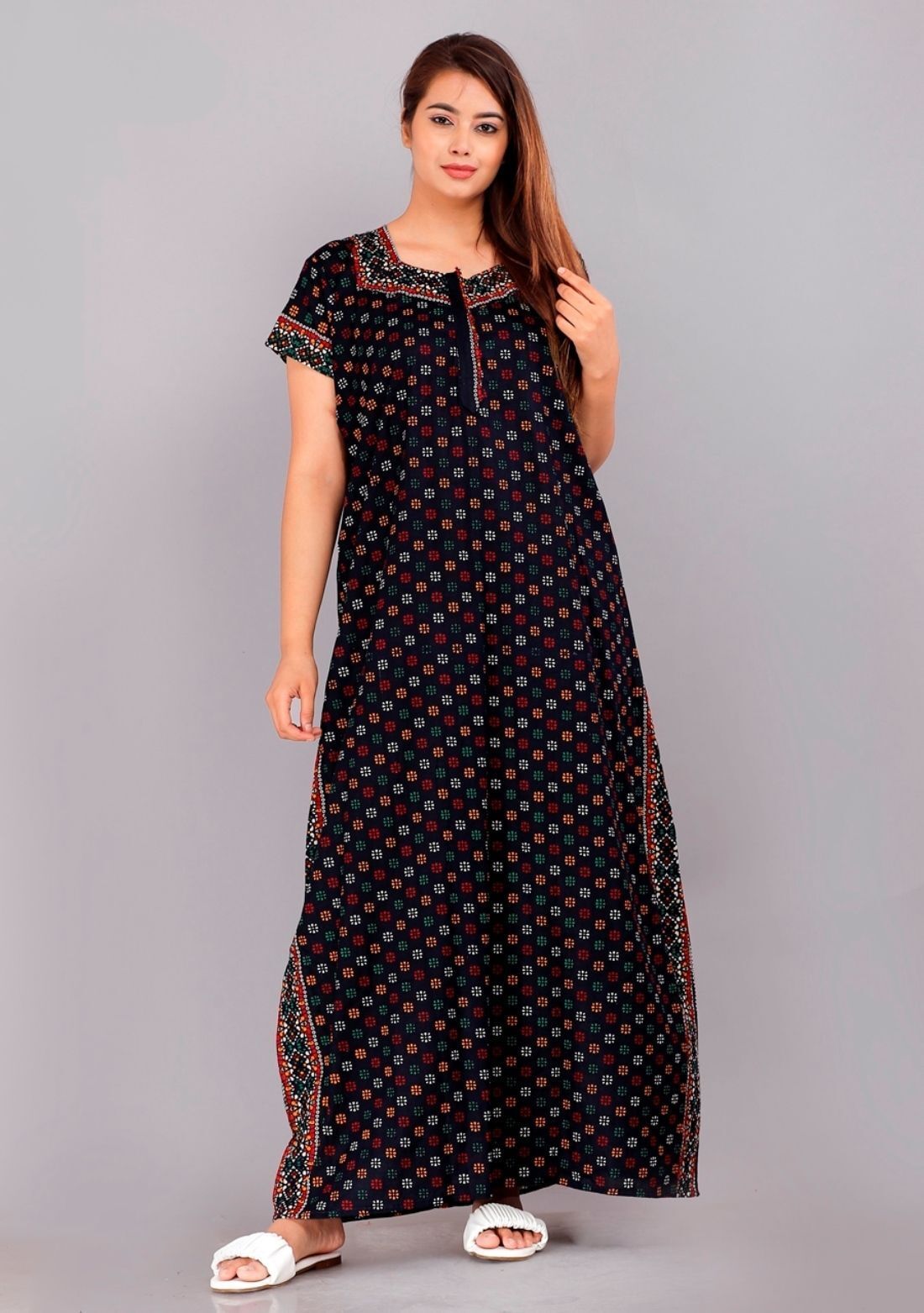 vrsu Women Fit and Flare Multicolor Maxi/Full Length Dress-picture-15