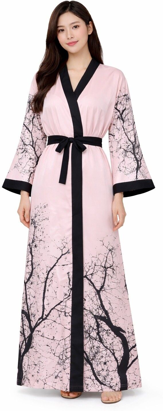 nd night desire Black, Pink Large Bath Robe-picture-16