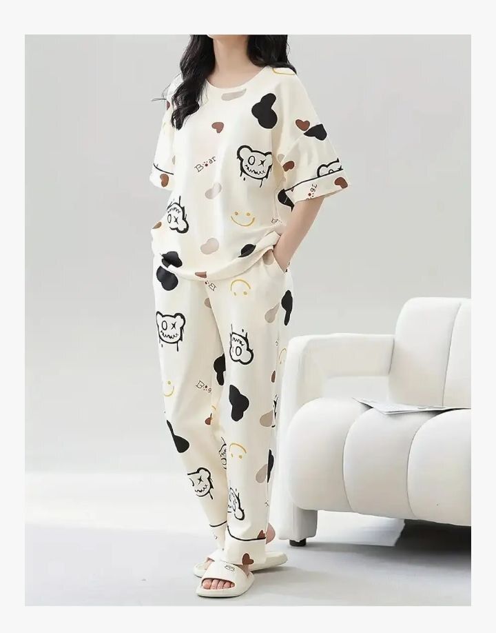 Pack of 2 Women Nighty Set-image-28