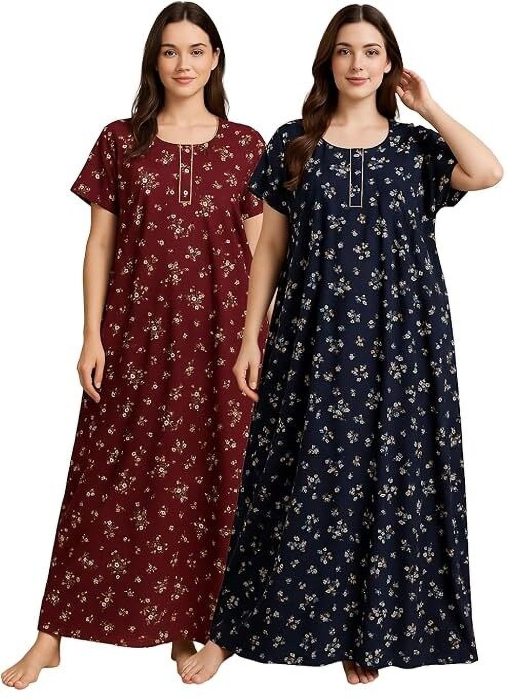 bahumaan Pack of 2 Women Nighty-picture-26