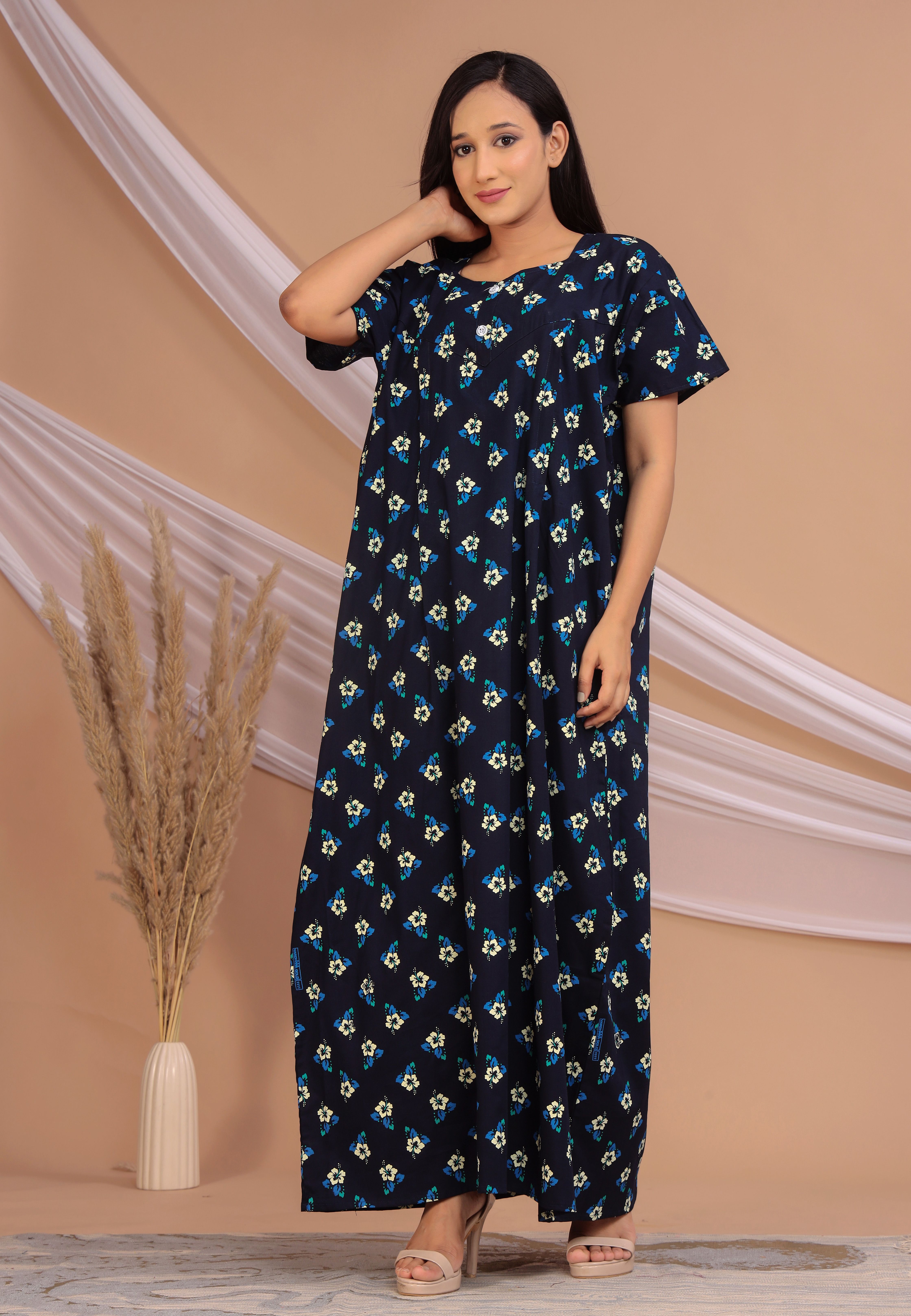 Women Maternity/Nursing Nighty-image-7