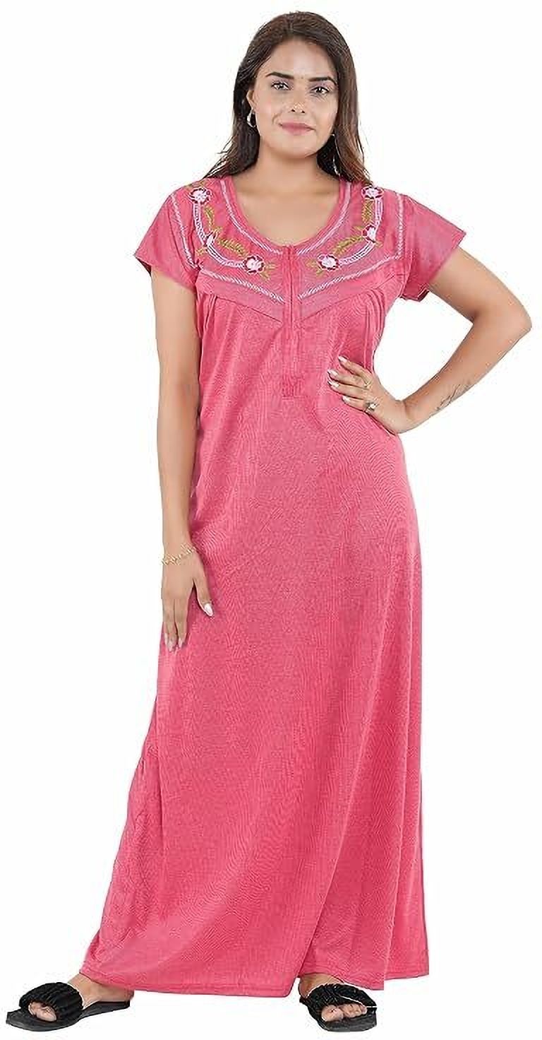 Women Maternity/Nursing Nighty-image-4