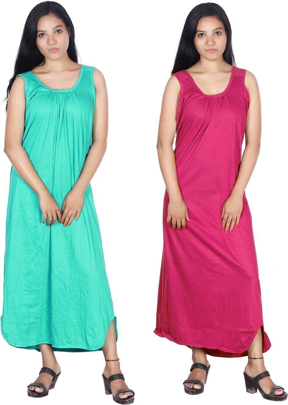 womie Women Pink, Green Petticoat Slip-picture-43