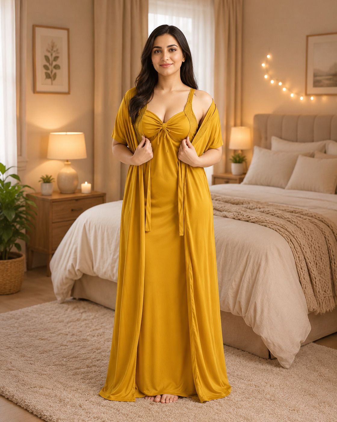 Women Nighty with Robe-image-36