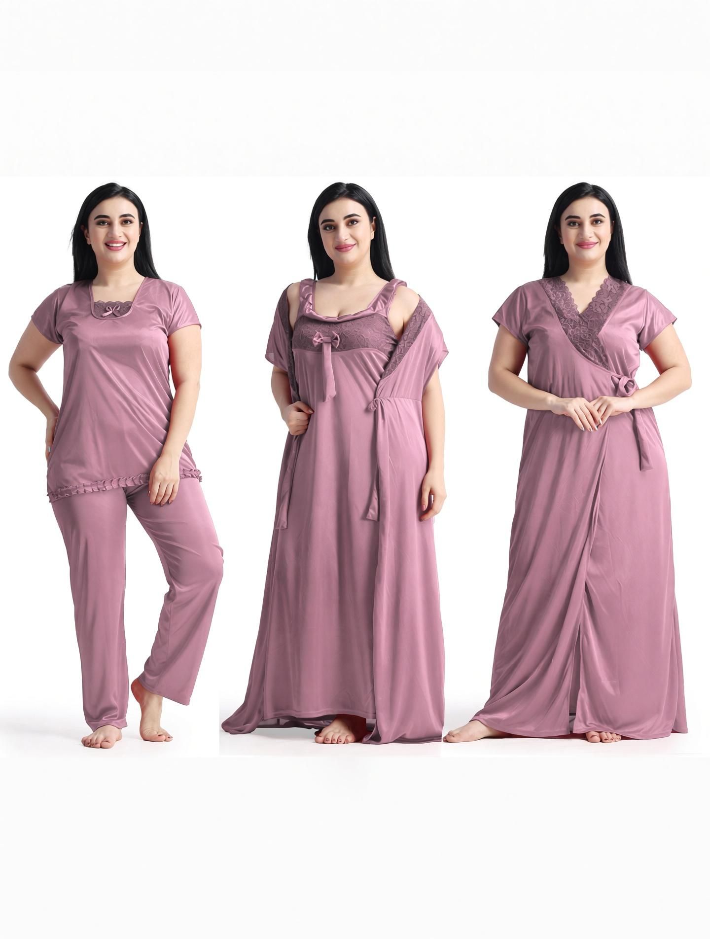 Women Nighty with Robe-image-9