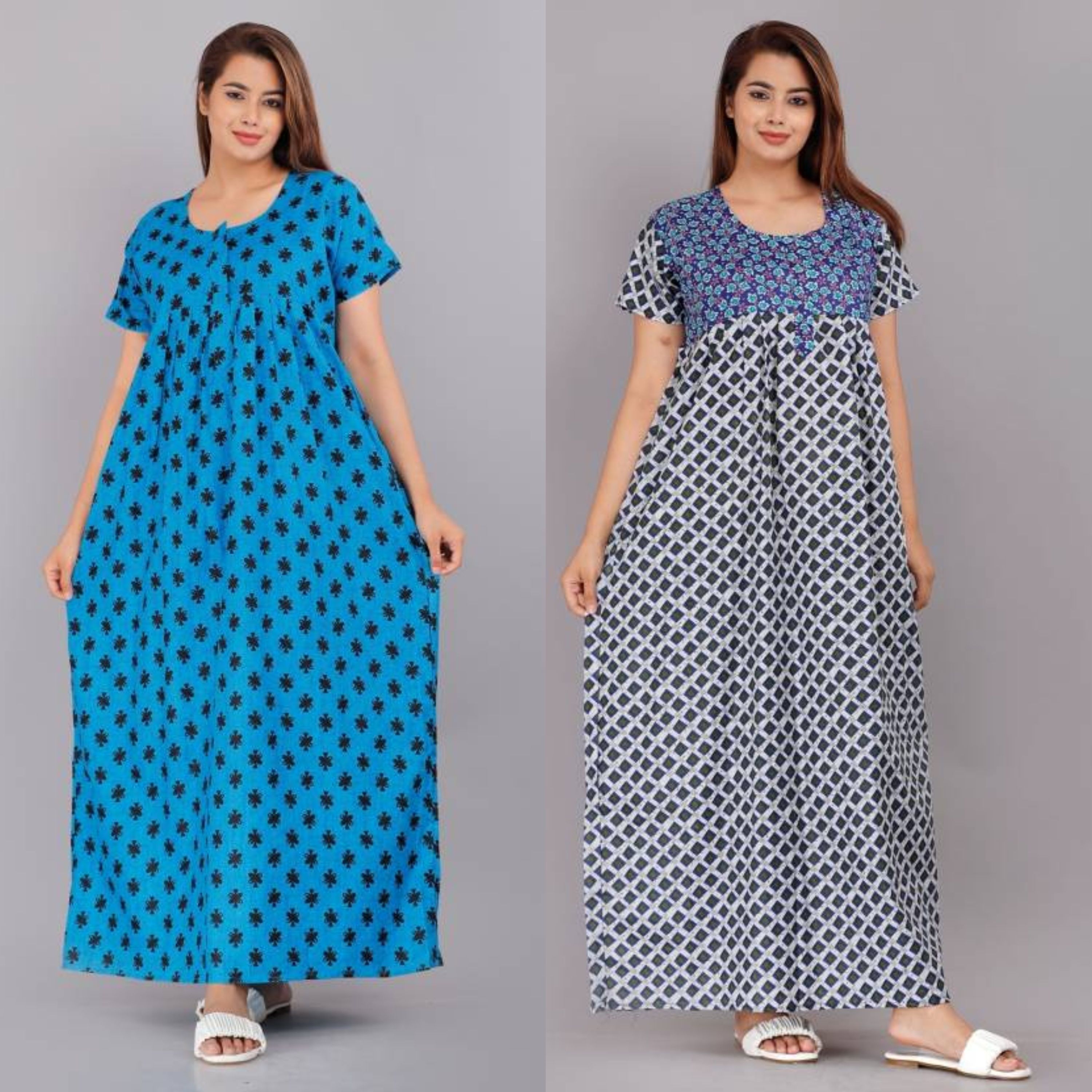zalya Pack of 2 Women Nighty-picture-13