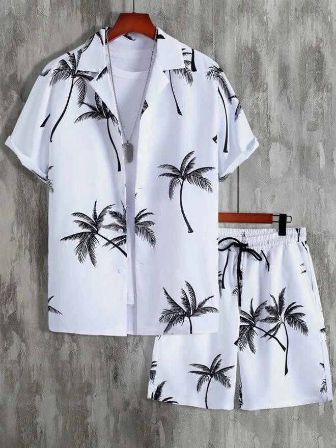 leriya fashion Men Night Suit Set White, Black Printed-picture-27