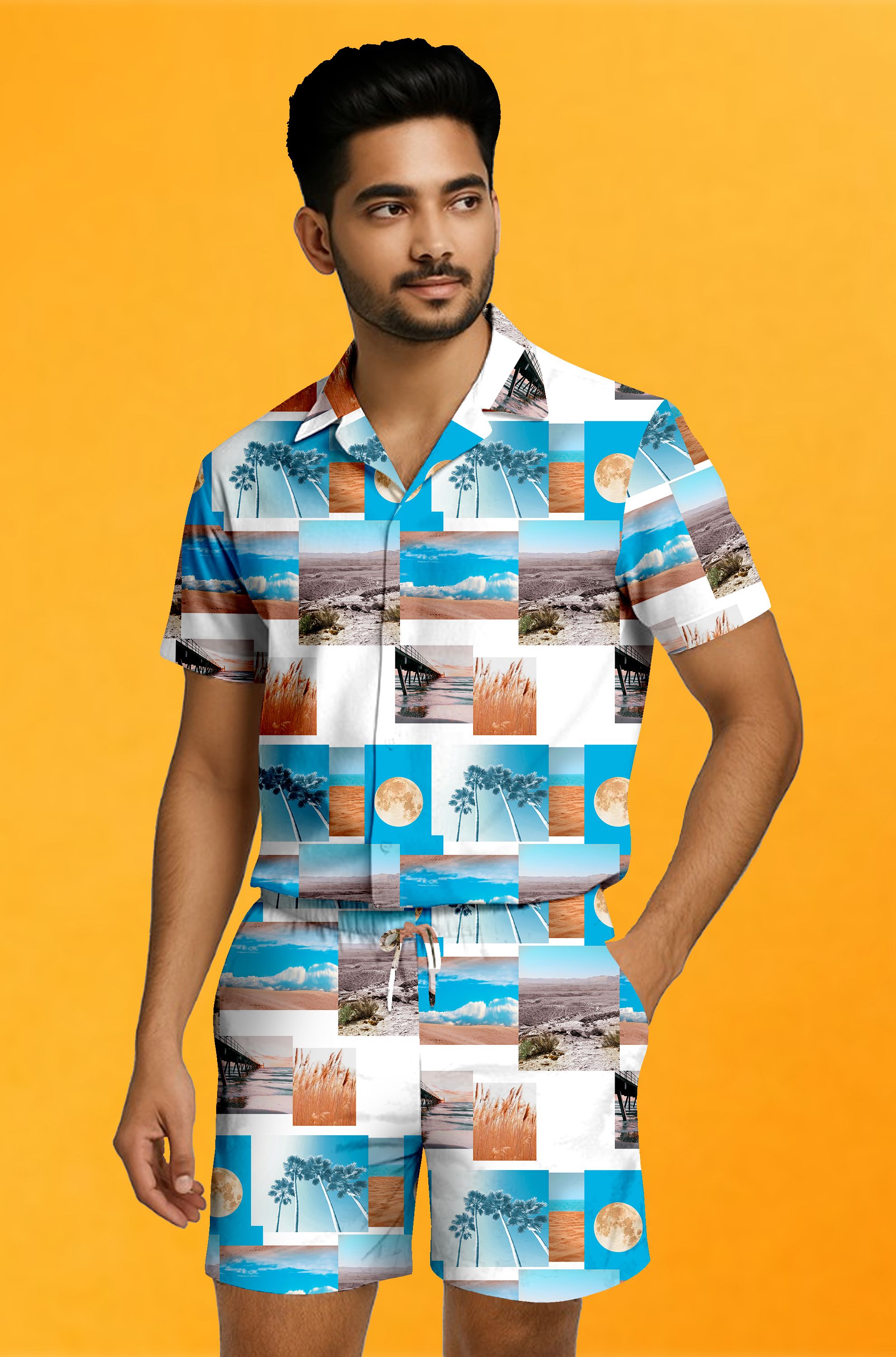 hasini fashion Men Night Suit Set Multicolor Printed-picture-16