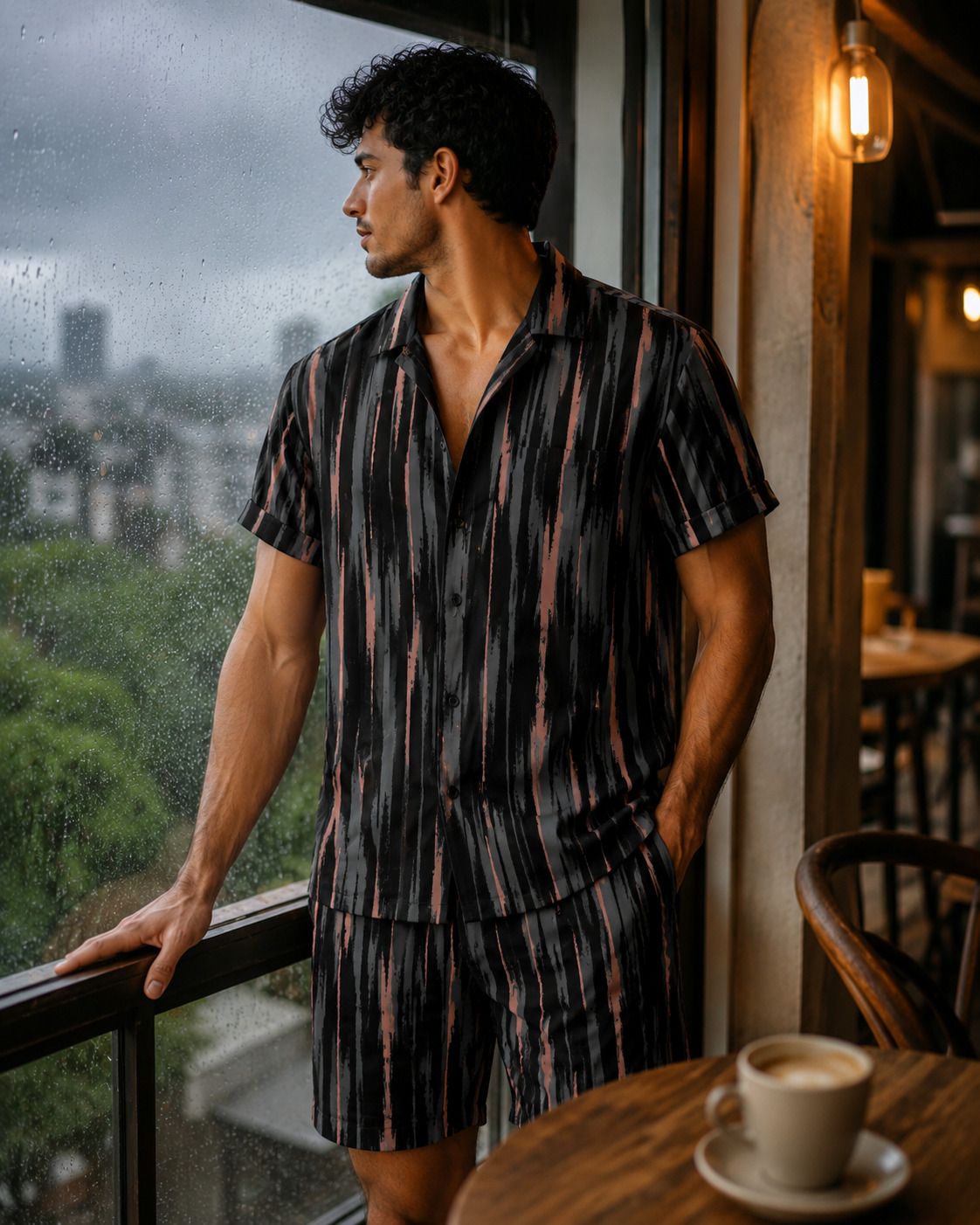 hasini fashion Men Night Suit Set Multicolor Printed-picture-30