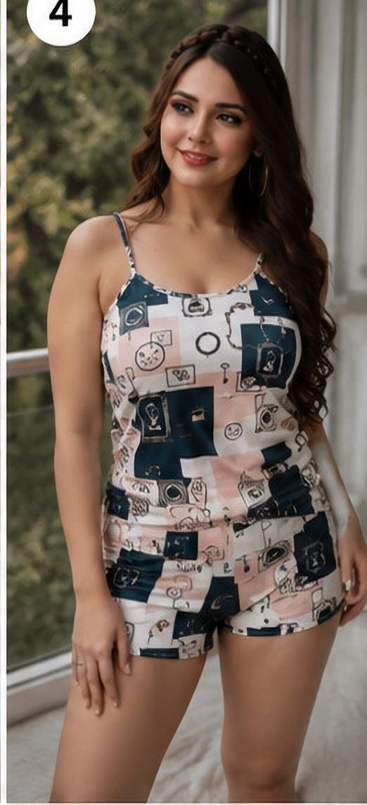 maurya Women Top & Shorts Set Multicolor Printed-picture-21