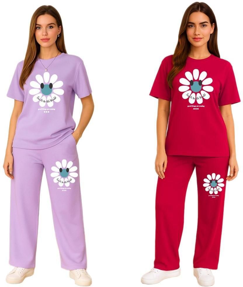 women night suit set multicolor printed