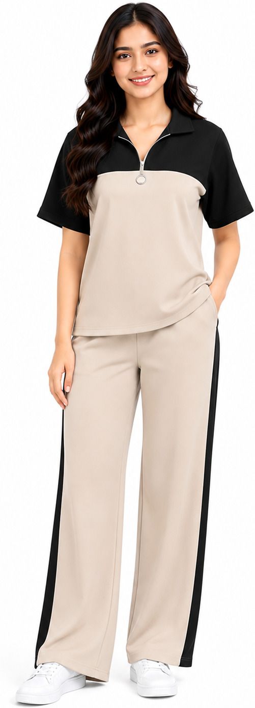 atm enterprises Women Top & Pyjama Set Black Solid-picture-5