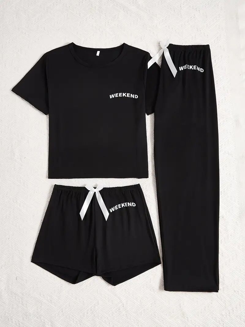 chhote nawab Women Top & Pyjama Set Black Printed-picture-35