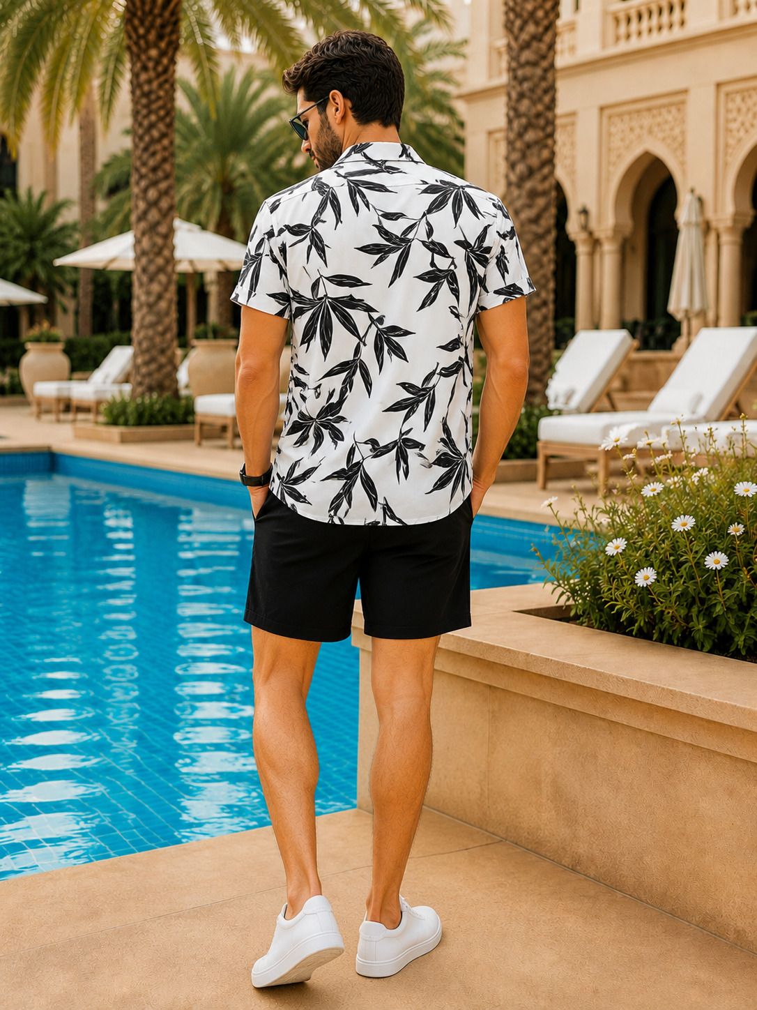 7starenterprise7 Men Night Suit Set Black Printed-picture-30