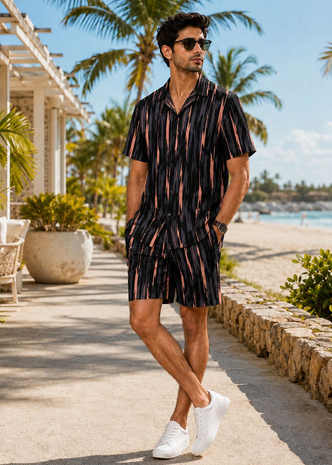 Men Night Suit Set Multicolor Printed-image-26