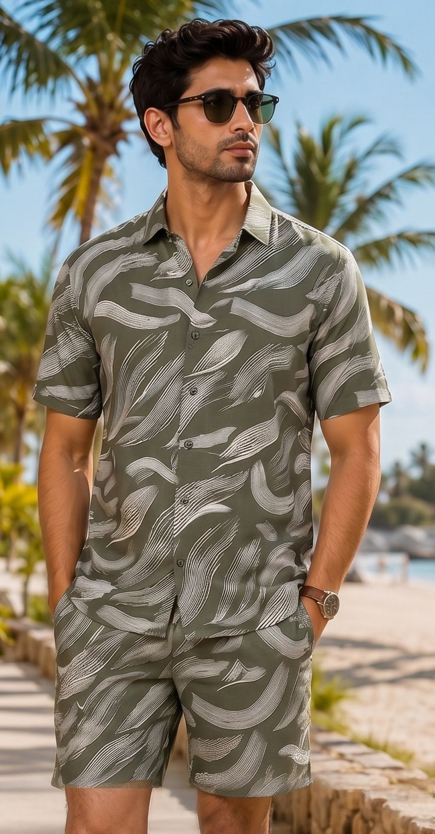 Men Night Suit Set Multicolor Printed-image-25