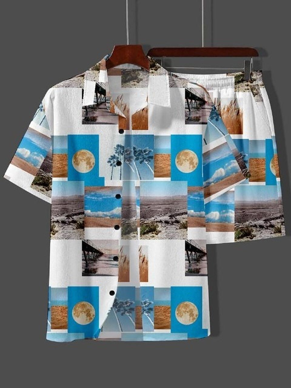 hasini fashion Men Night Suit Set Multicolor Printed-picture-28