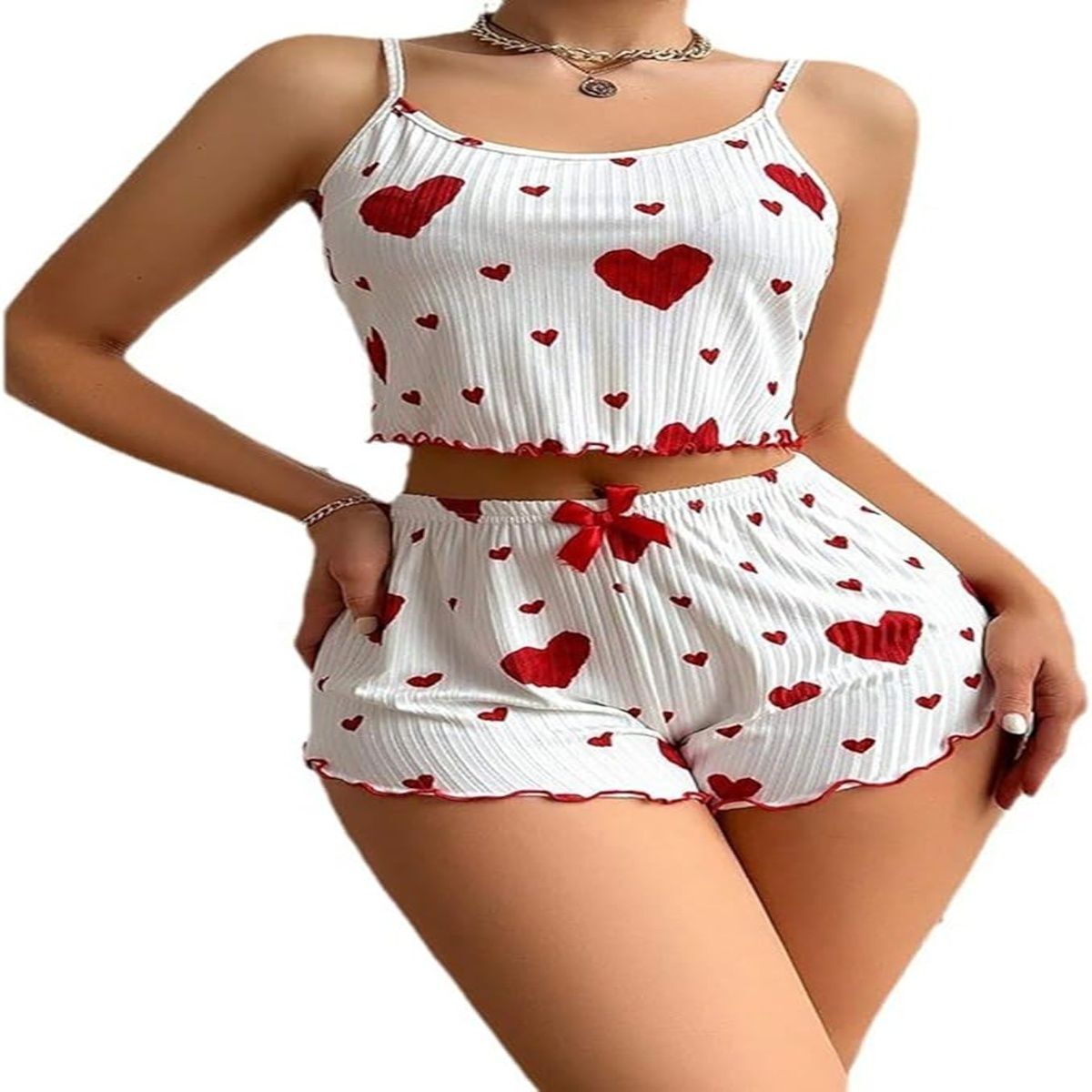 maurya Women Top & Shorts Set Red Printed-picture-24