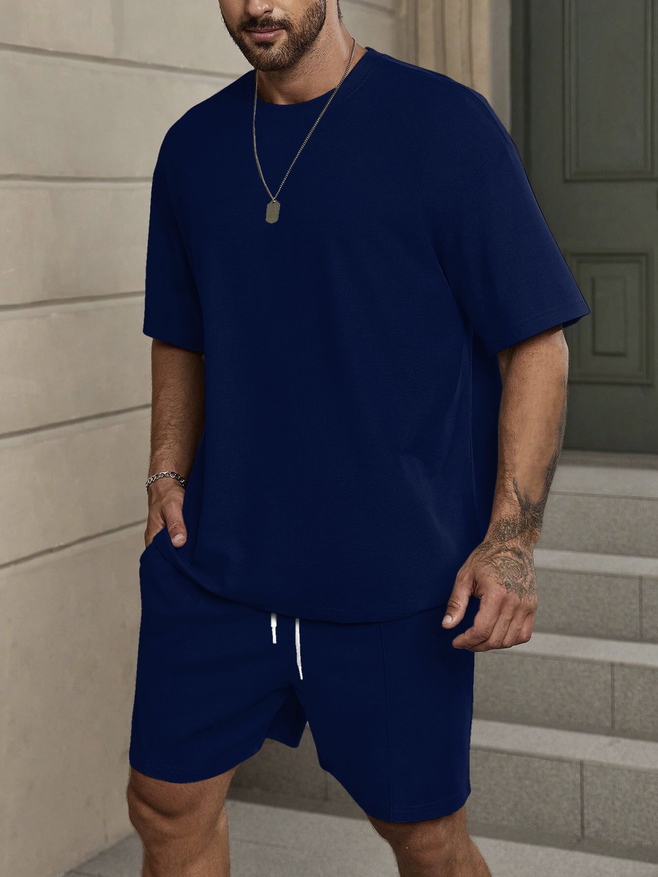 Tshirt Regular Shorts Co-ords Set-image-5