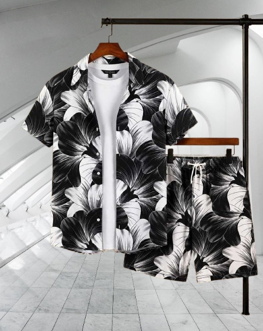 mhshirt Men Night Suit Set Black Printed-picture-24