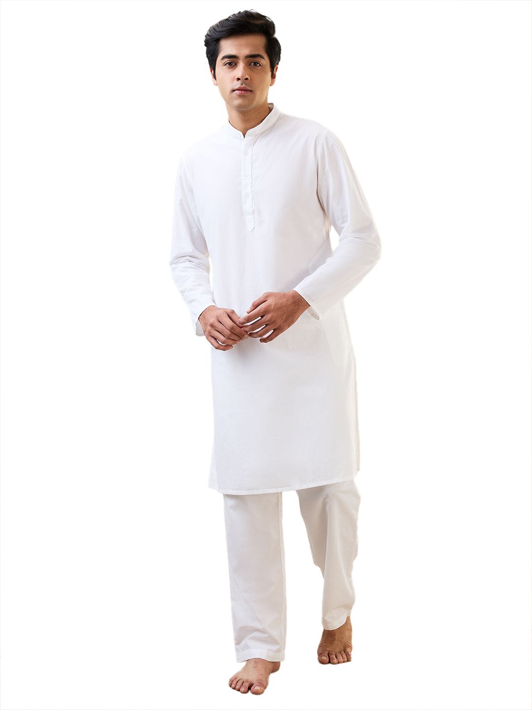 sleepz by raymond Men Top & Pyjama Set White Solid-picture-15