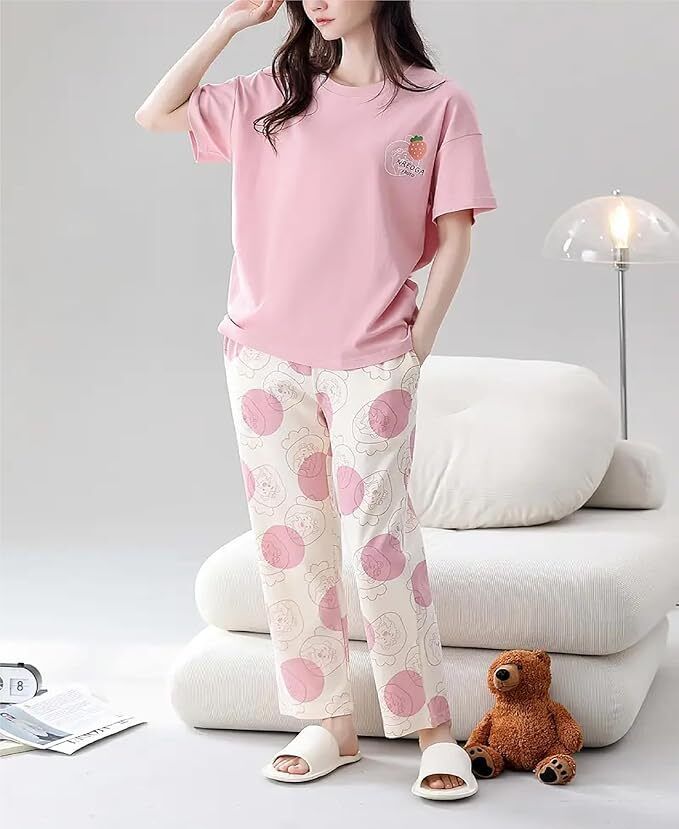 balkumari enterprise Women Top & Pyjama Set Multicolor Printed-picture-39
