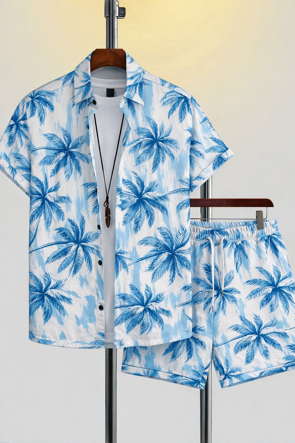 maacreation Men Top & Shorts Set Multicolor Printed, Floral Print-picture-19