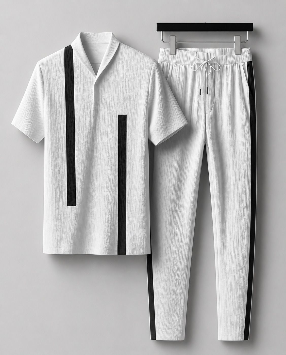 roxdevil Men Shirt & Pyjama set White Colorblock-picture-14