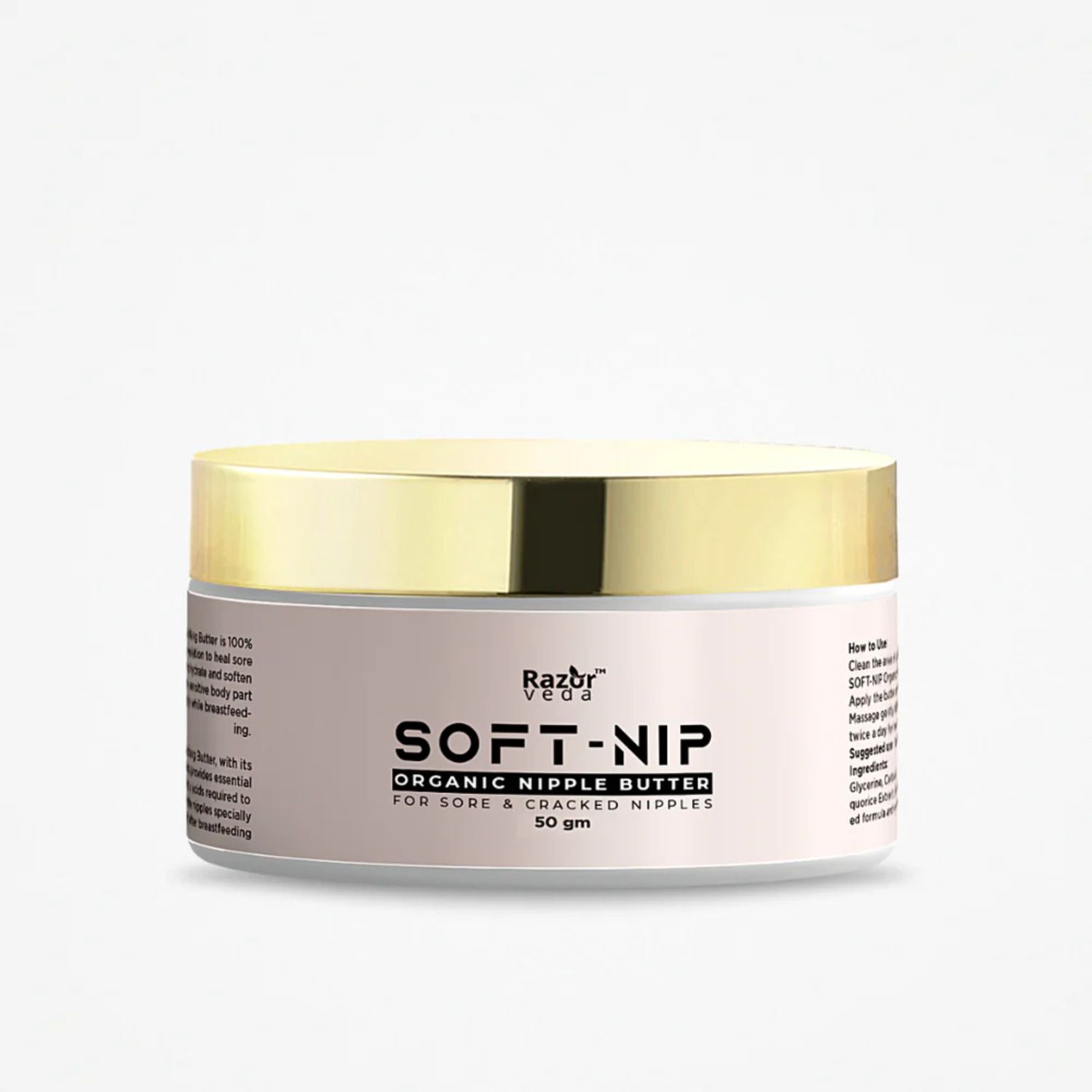 SOFT-NIP Organic Nipple Soothing Butter for Sore & Cracked Nipples Organic Nipple Cream