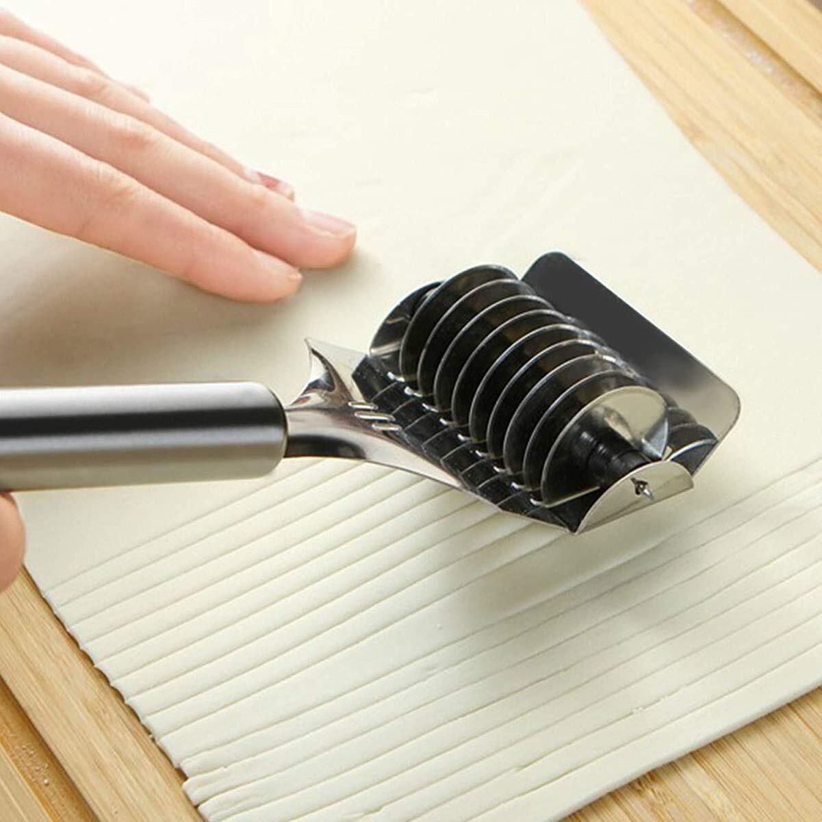 dikvelp Pasta Noodle Maker Roller Dough Cutter with Kitchen Tong Tool Combo Spaghetti and Pasta Maker-picture-20