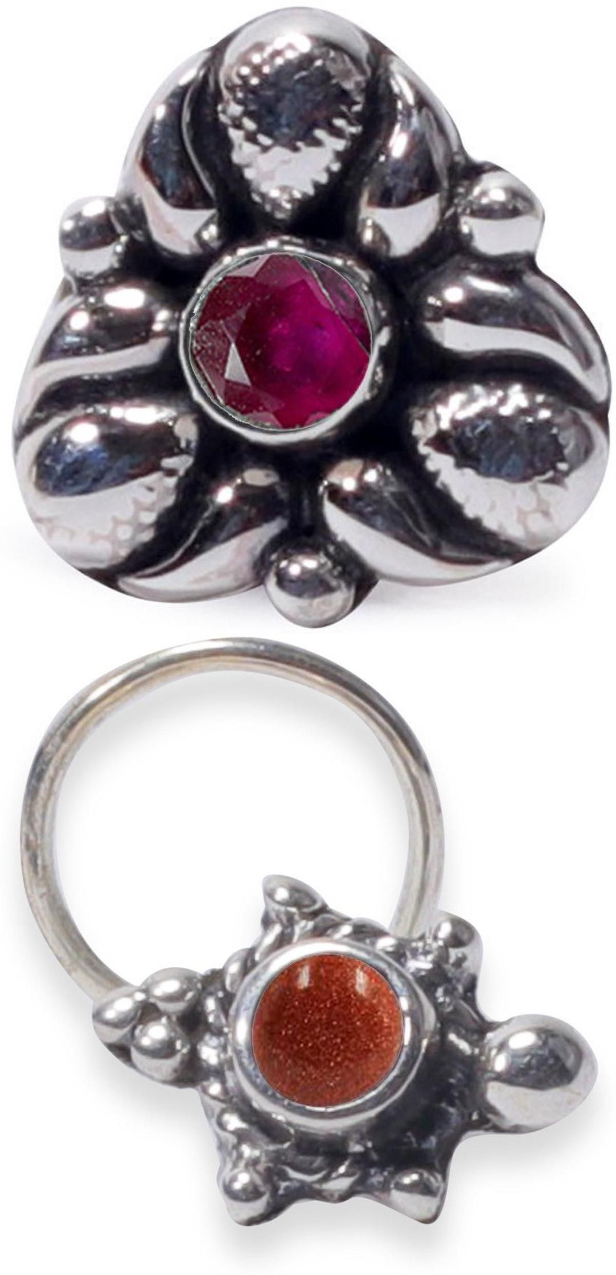 Sterling Silver Plated Sterling Silver Nose Ring-image-21