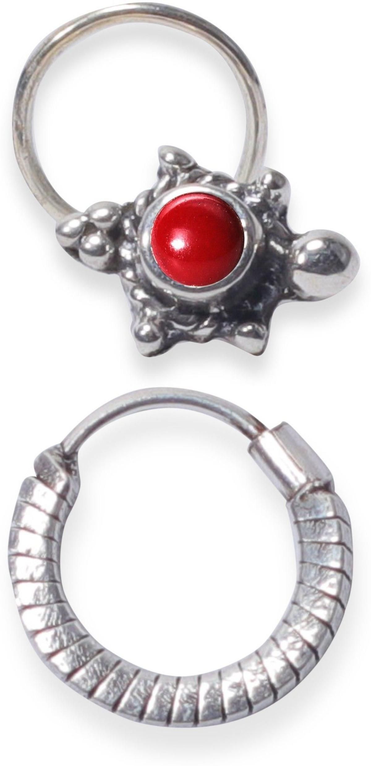 jsag Sterling Silver Plated Sterling Silver Nose Stud-picture-28