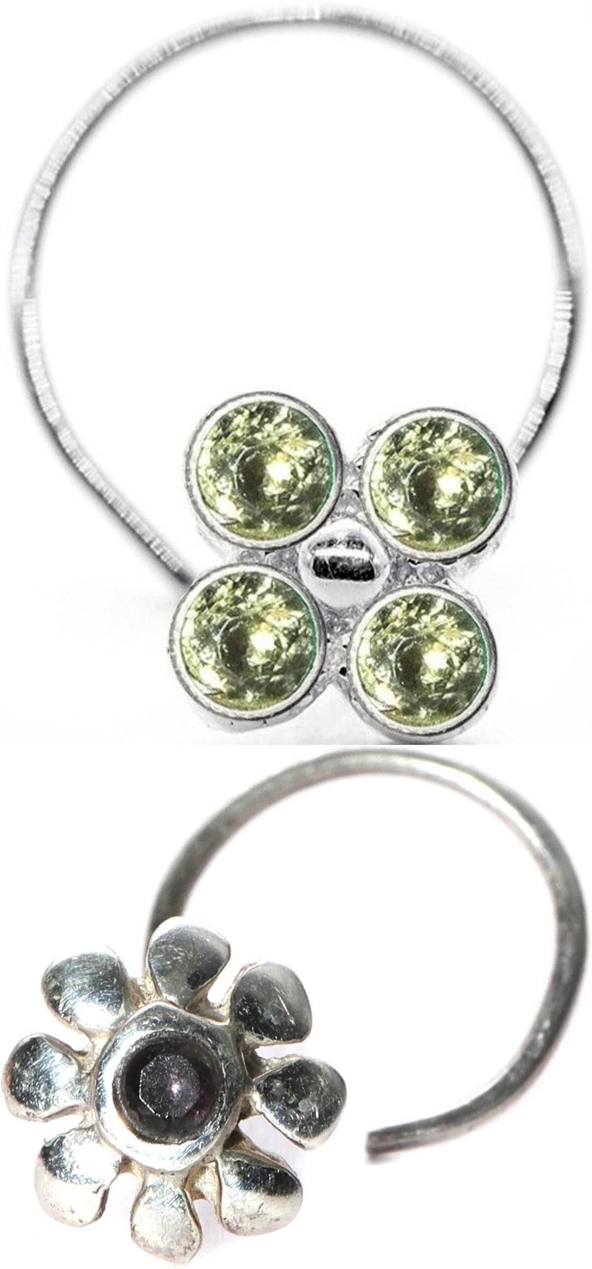 Sterling Silver Plated Sterling Silver Nose Ring-image-6
