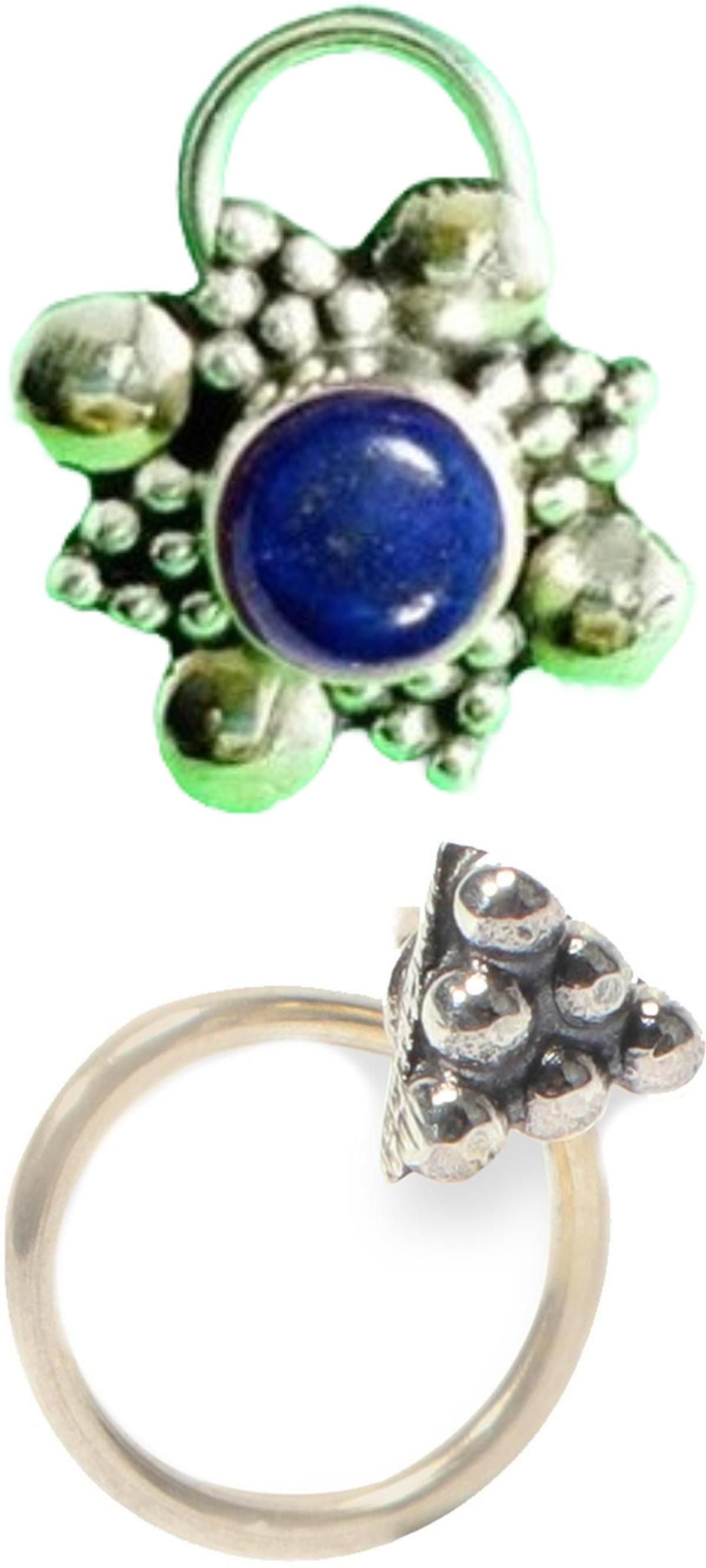jsag Sterling Silver Plated Sterling Silver Nose Ring-picture-2