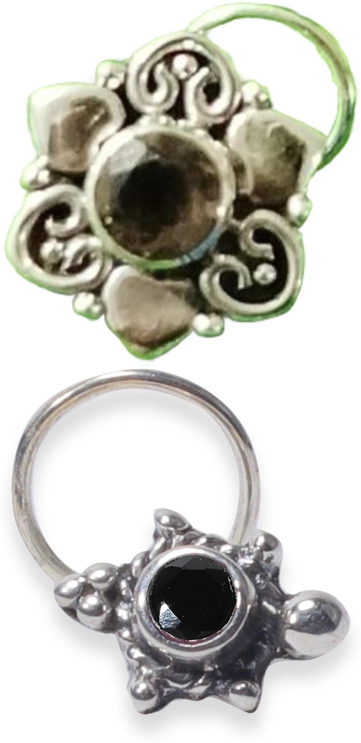jsag Sterling Silver Plated Sterling Silver Nose Stud-picture-32
