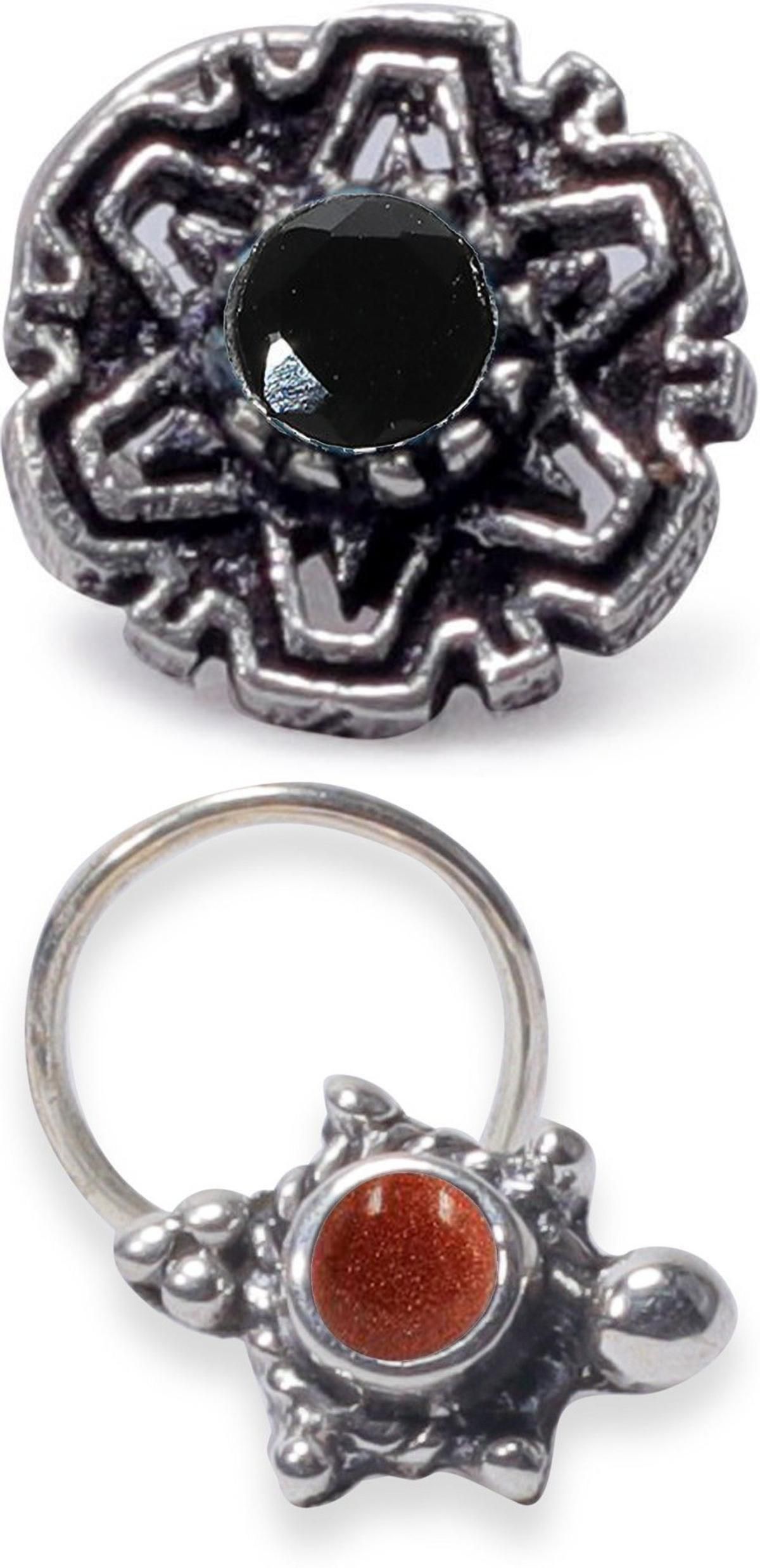 jsag Sterling Silver Plated Sterling Silver Nose Stud-picture-36