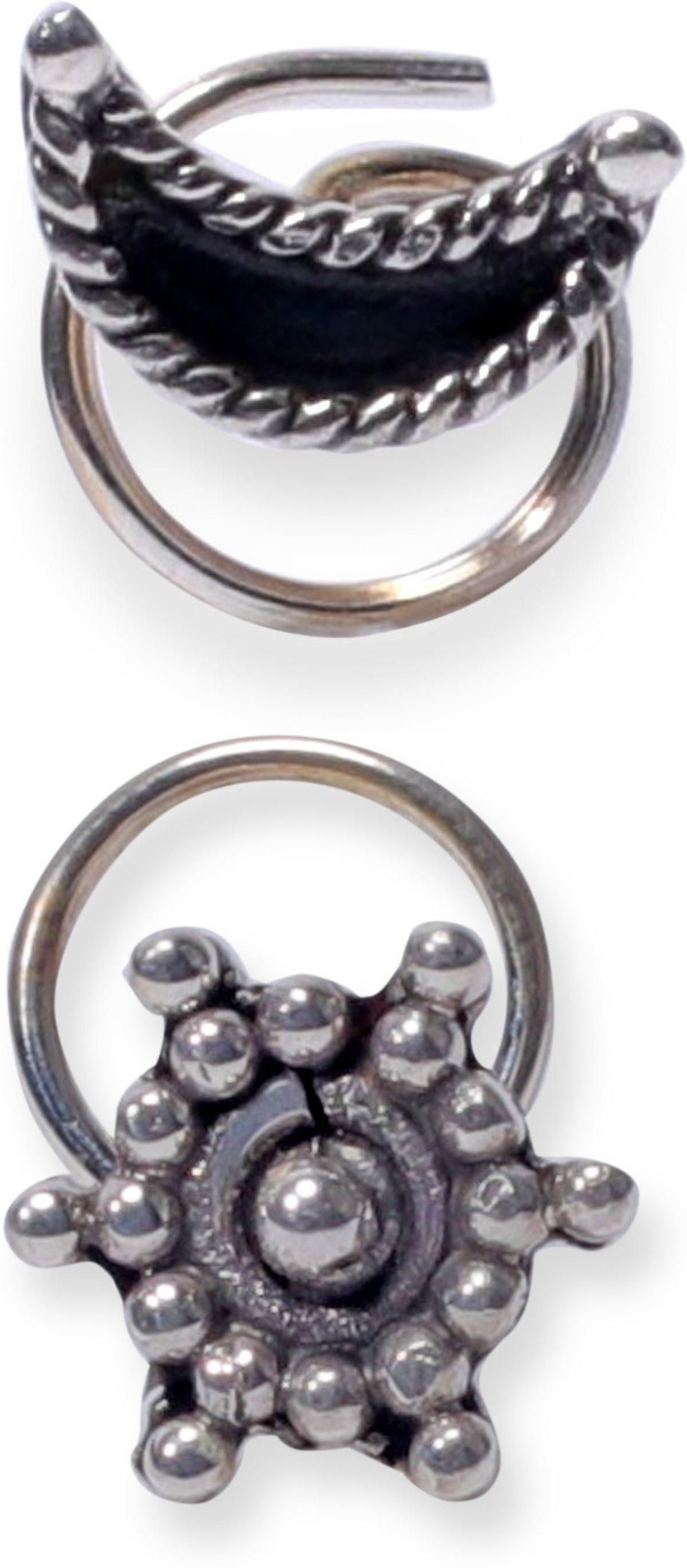 jsag Sterling Silver Plated Sterling Silver Nose Stud-picture-33