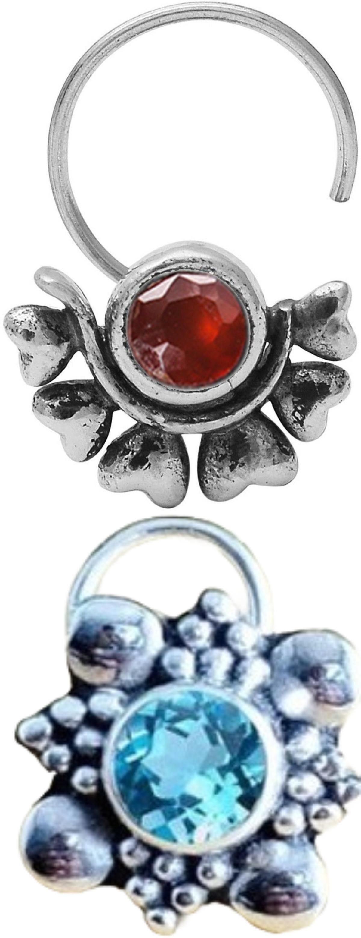 jsag Sterling Silver Plated Sterling Silver Nose Ring-picture-27